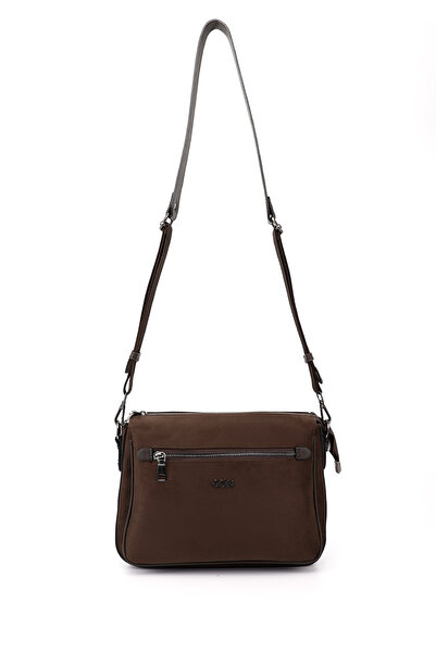 GÖNDERİ(R) Women's Brown Suede Long Strap Shoulder Bag