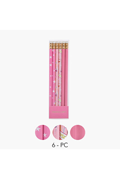 Lifestyle أقلام رصاص خشبية متنوعة - مجموعة من 6
