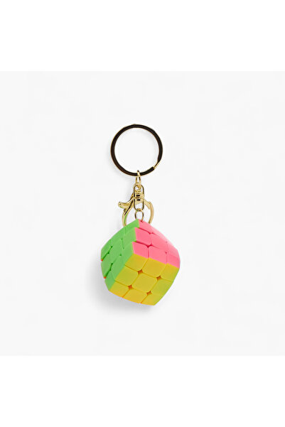 Lifestyle سلسلة مفاتيح على شكل مكعب ألغاز مصغر مع خطاف على شكل جراد البحر