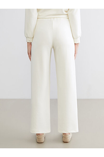 LC Waikiki Γυναικεία φούτερ KOOR SPORT με ελαστική μέση σε μπεζ χρώμα και απαλή αφή