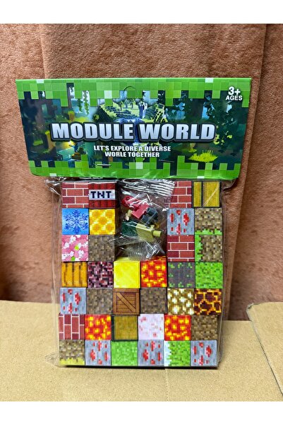 MINECRAFT MAGNETIC BLOCK SET – WORLD MODULE, 36 PIECES
