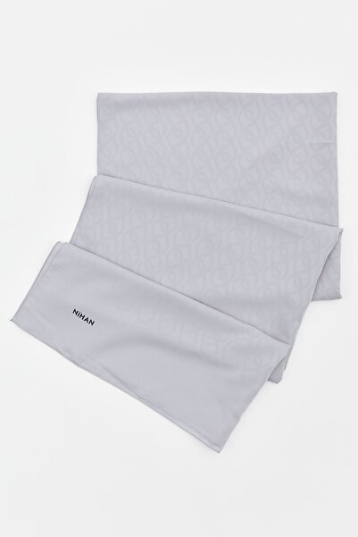 Nihan Jakar Desenli Şal Gümüş