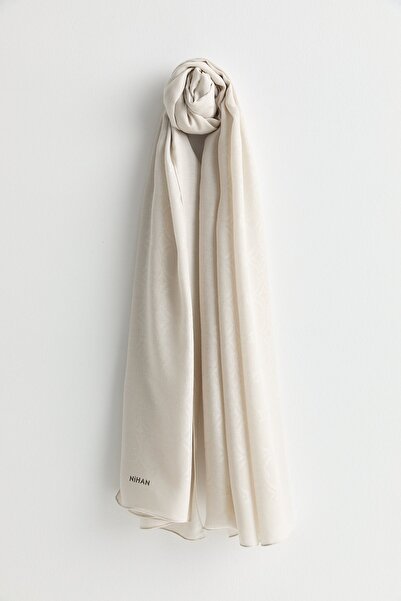 Nihan Pamuk-Modal Şal Ekru