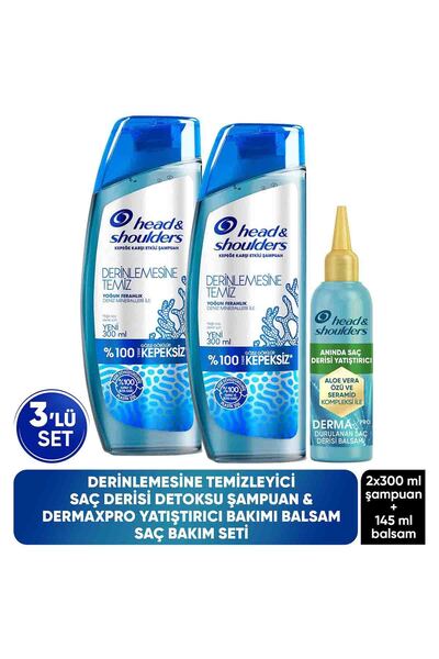 Head & Shoulders Derinlemesine Temizleyici Saç Derisi Detoksu Şampuanı 300 ml...