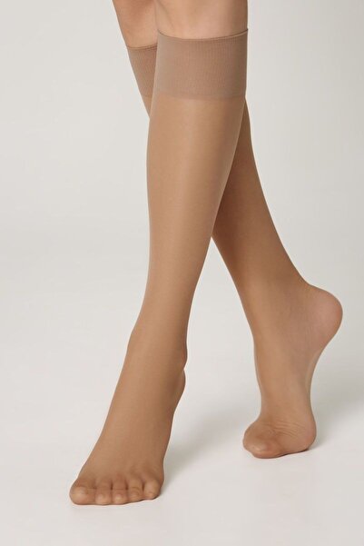 Conte Elegant Șosete lungi 3/4 Lycra pentru femei, Accent 20 Den (2 perechi) ...