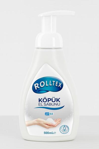 ROLLTEX Köpük El Sabunu 500ml Derinlemesine Temizlik, Uzun Süreli Hijyen