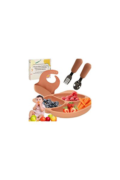 Three top online Σιλικόνης σκεύη για μωρά σετ τραπεζιού 4 τεμαχίων αρκουδάκι ...