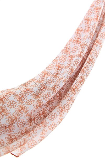 Nihan Desenli Soft Eşarp Ekru