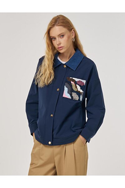 Kayra Short Jacket with Embroidery Detail 73010-26K