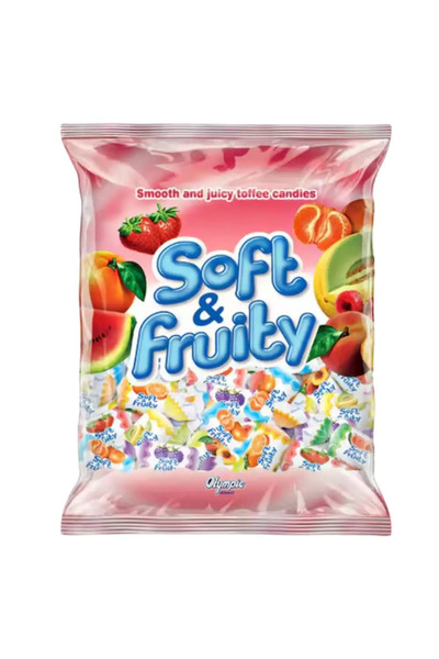 SOFT حلوى التوفي الناعمة والعصيرة بنكهة الفواكه - 400 غرام