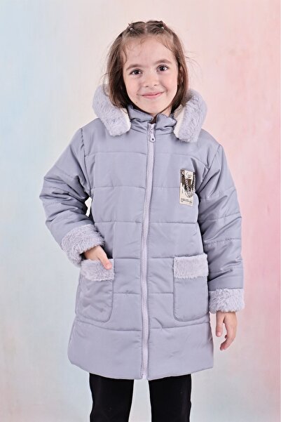 Ofi Öfikids Girl Hooded , Waterproof Coat with Zipper 1599