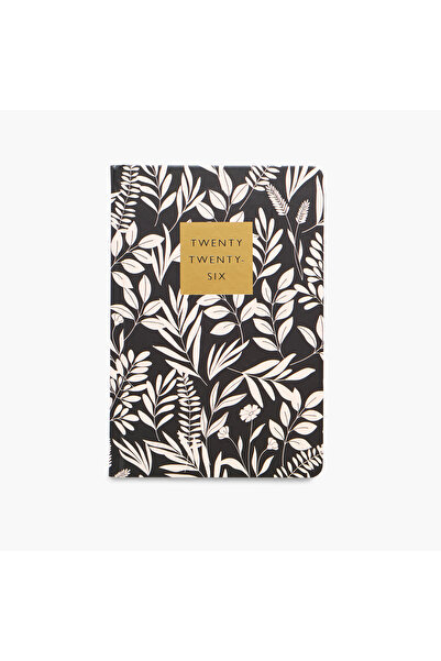 Lifestyle مخطط أسبوعي مطبوع عليه أوراق الشجر لعام ٢٠٢٦