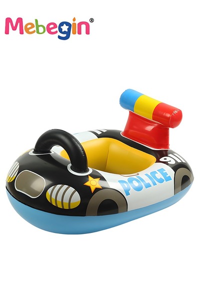 MEBEGIN عوامة حمام سباحة 71*57 سم مع مقعد أمان، عوامة حمام سباحة على شكل سيار...