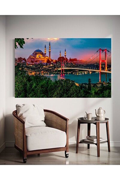 özkacar İSTANBUL CAMİİ MANZARA Ev Duvar Salon Güzellik Salonu Ofis Dükkan Dek...