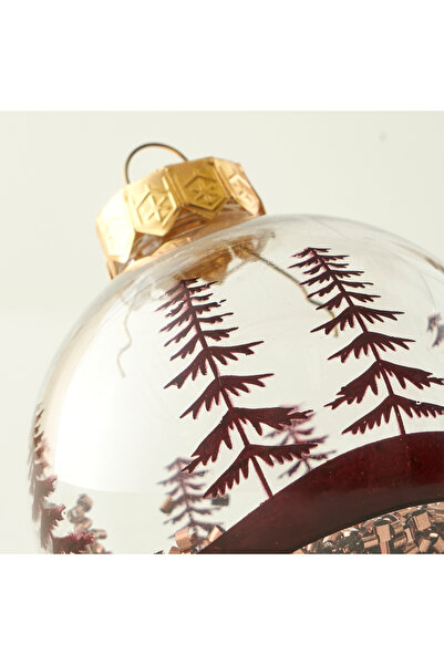 Bella Maison Χριστουγεννιάτικο στολίδι 3 τεμαχίων Καφέ (8 εκ.)