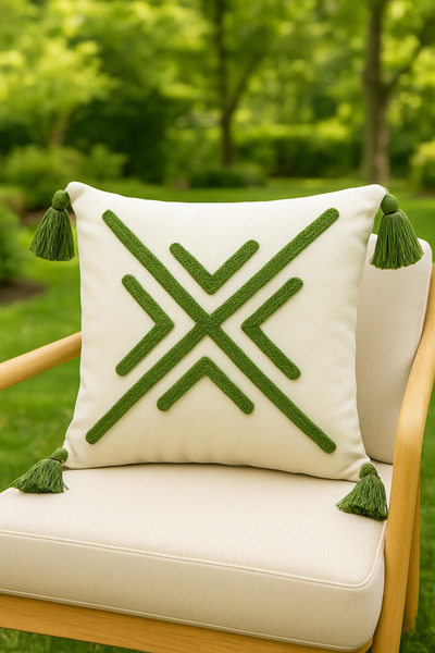 SAYMİNE Cross Punch Throw Pillow Case Model