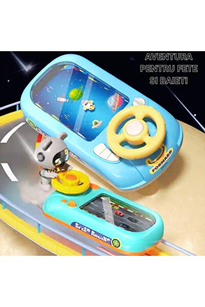 Deliny Mașină simulator pentru copii cu volan, curse realiste, butoane intuitive - BEBLEVEL