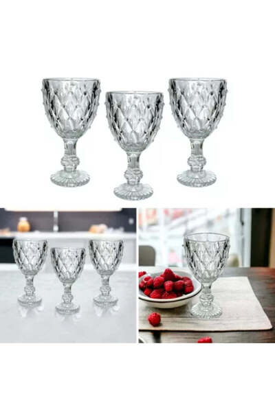 dealshopromania Set de 12 pahare cu picior de sticlă 200 ml Tiffany Ideal pen...