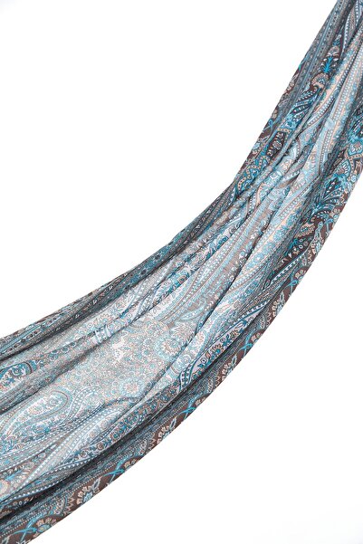 Nihan Desenli Soft Şal Gri