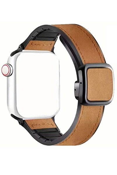 HYX Magnetic Leather Watch Band for Apple Watch Ultra & Series (49/45/44/42mm)
