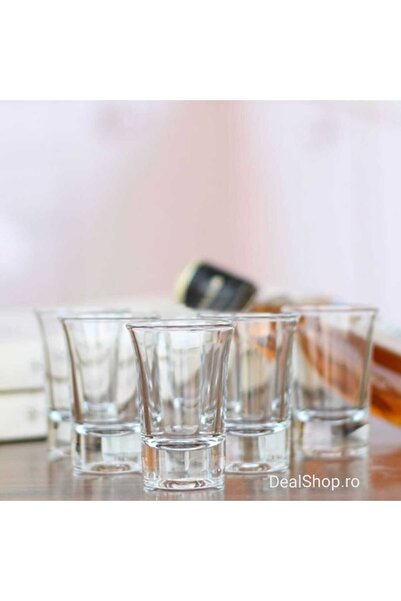 dealshopromania Set de 6 pahare de shot din sticlă Kaveh de 50 ml, ideale pen...