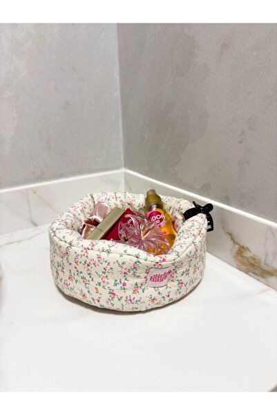 girlsybags منظم صغير على شكل زهرة Pıtırcık، لتنظيم داخل الخزانة، حقيبة مكياج، حقيبة قماشية للتنظيم