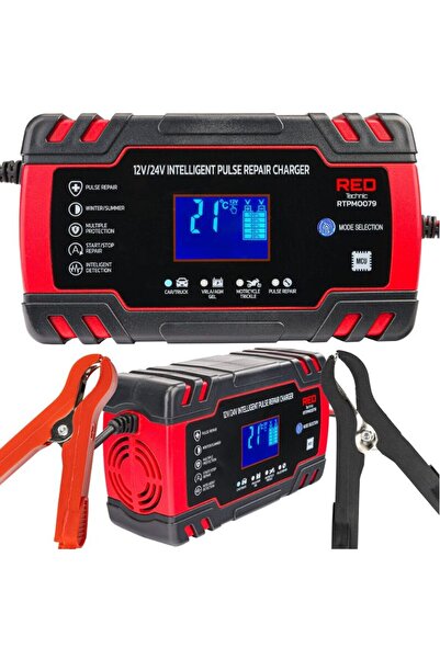 Red Technic Redresor auto cu microprocesor, 12/24V 8A, incarcare in 10 etape,