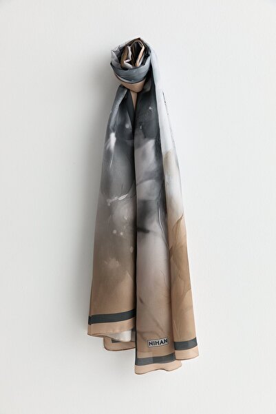 Nihan Floş Natural Fly Şal Camel