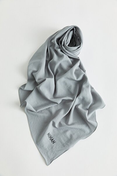 Nihan %100 Pamuk Fresh Eşarp Açık Gri