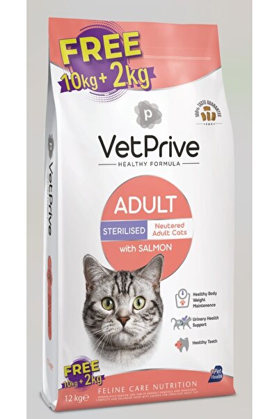 VetPrive Kısır Somon 10+2kg Bonus Paket