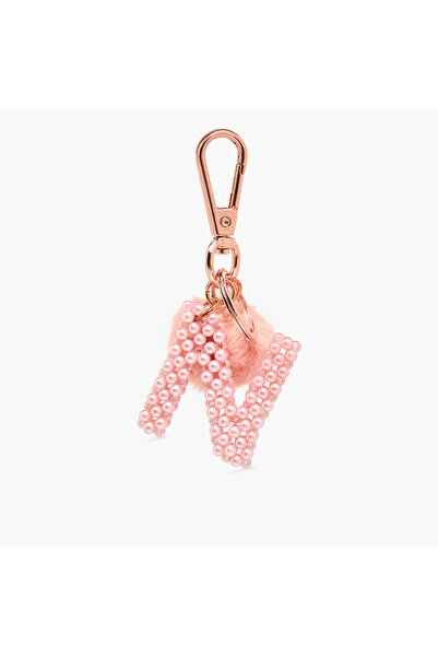 Lifestyle سلسلة مفاتيح بحرف N مع مشبك جراد البحر