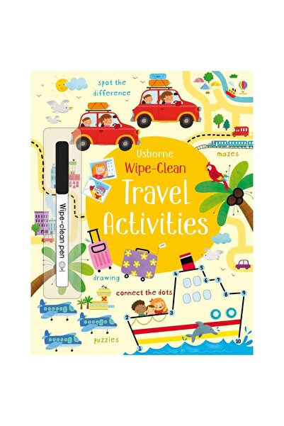 Usborne Cartea ACTIVITĂȚI DE CĂLĂTORIE WIPE CLEAN, Usborne, + 3 ani