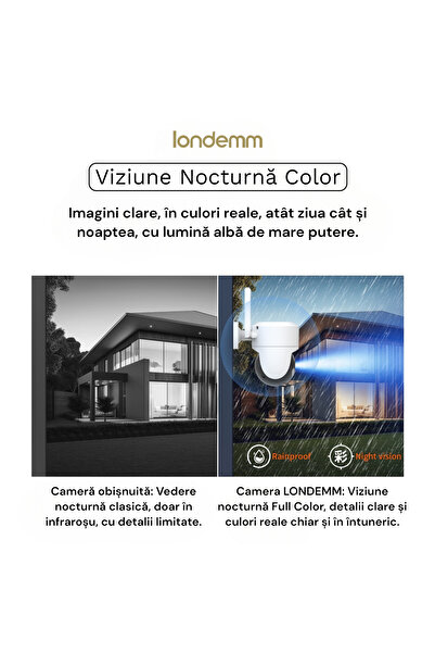 LONDEMM LONDEMM 2K Video Surveillance Camera, 4MP QUAD HDi, Tuya/Alexa/GoogleHome/SmartLife Compatible