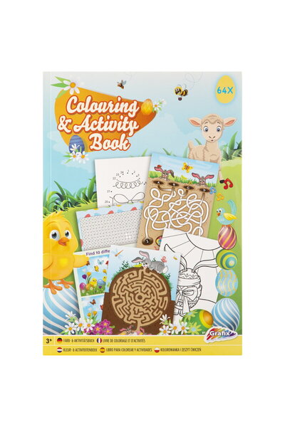 GRAFİX Carte de colorat si activitati distractive - Paste Fericit