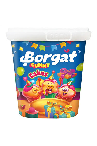 Borgat حلوى جيلاتينية صغيرة على شكل كعكات بنكهات متنوعة - 160 غرام