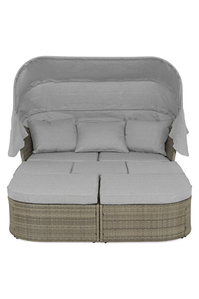 Maison Mex Pat de zi cu masuţã reglabilã grădină/terasă, AXEL, L.210 l.141 H....