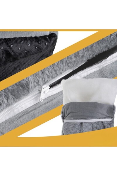 zola Dog and cat house, non-slip base, polyester, 39 x 38 x 35 cm, gray