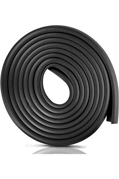 Generic Mikoz Corner and Edge Safety Protector — Soft Adhesive Foam Strip, Shock-Absorbing (Black)