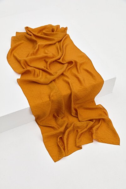 Nihan Baklava Desen Şal Sarı