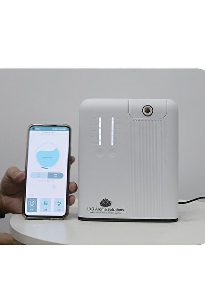 10Q Aroma Solutions Promo Pack: Professional Ambient Fragrance Device 10Q Aroma Smart OV3 White + Rouge 100 gr