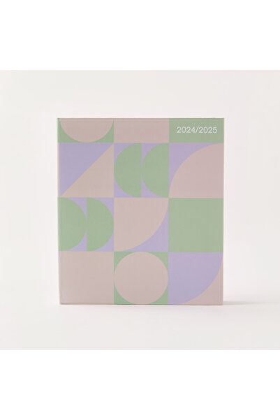 Lifestyle مخطط A5 مطبوع بغلاف مقوى، 18 شهرًا، مجلد حلزوني