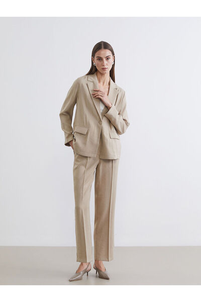 LC Waikiki Rmz Gi̇yi̇m Farkiyla Women's Pants with Waist Drawstring