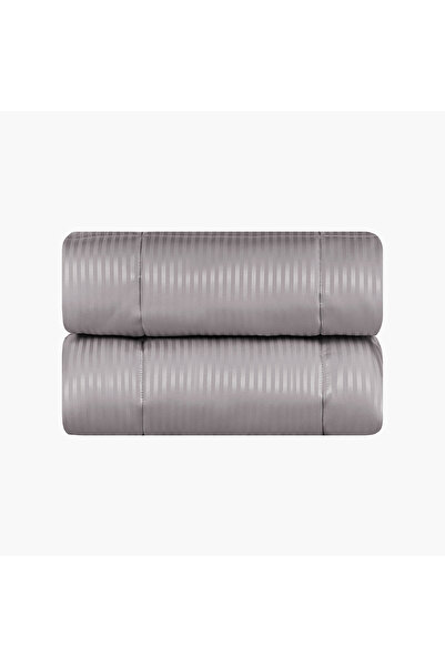 unique home collection Unique Home Hampton 6-Piece Striped King Comforter Set - 240x260 cms