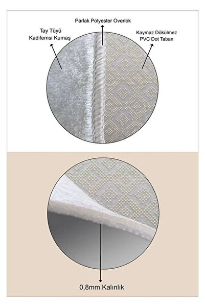 Harikabirev Seccade Soft Surface Anti-Slip Base Modern Stylish Design Authentic | Scd