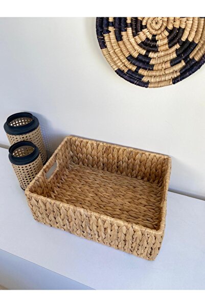 LEONEV Rectangular Wicker Organizer 40X30X15