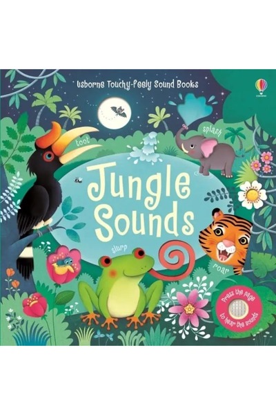 Usborne Carte de sunete, SUNETE DIN JUNGLĂ, Usborne, + 6 luni