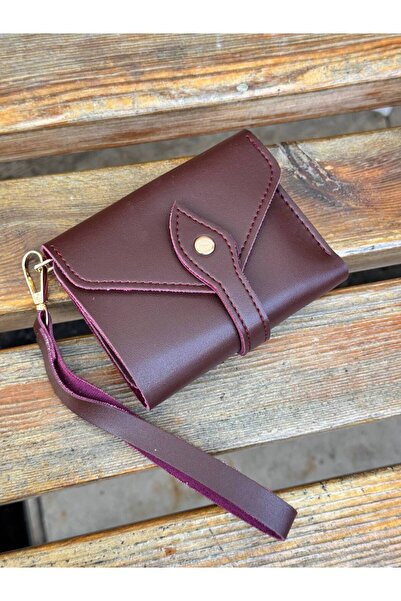 Çanta Trend Multi-Compartment Snap Closure Wallet