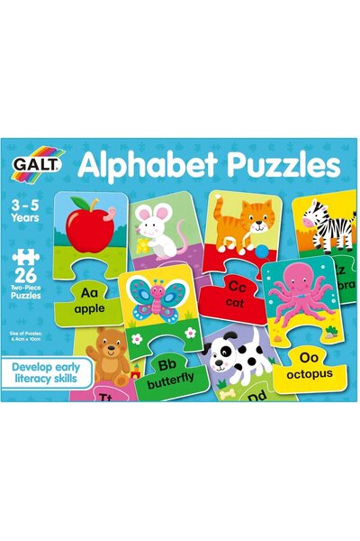 Galt Set of 26 Alphabet puzzles (2 pieces)