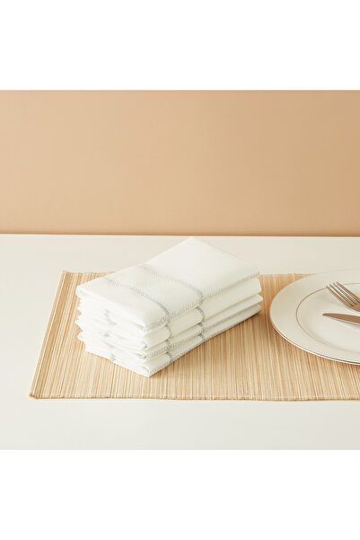 Lifestyle Textured 4-Piece Napkin Set - 45x45 cms