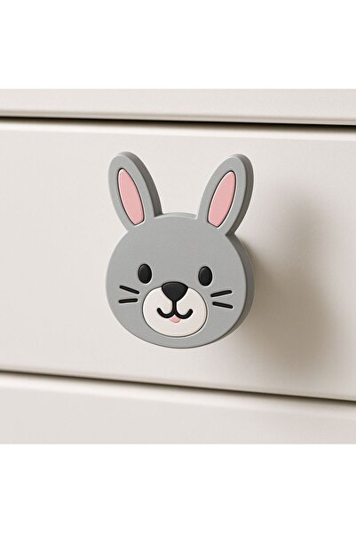 ka tasarım Minipaws Head Collection Montessori Children's Baby Room Handle Sold as a Set of Two